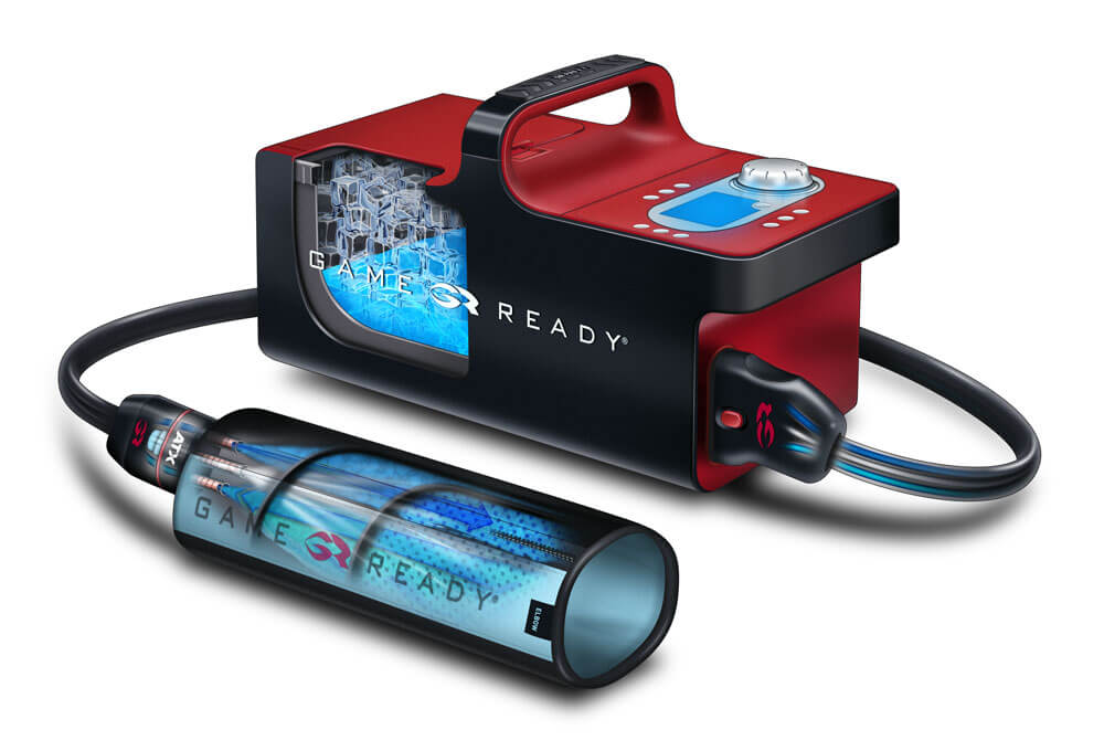 Cold therapy ice machine for swelling control after ACL surgery